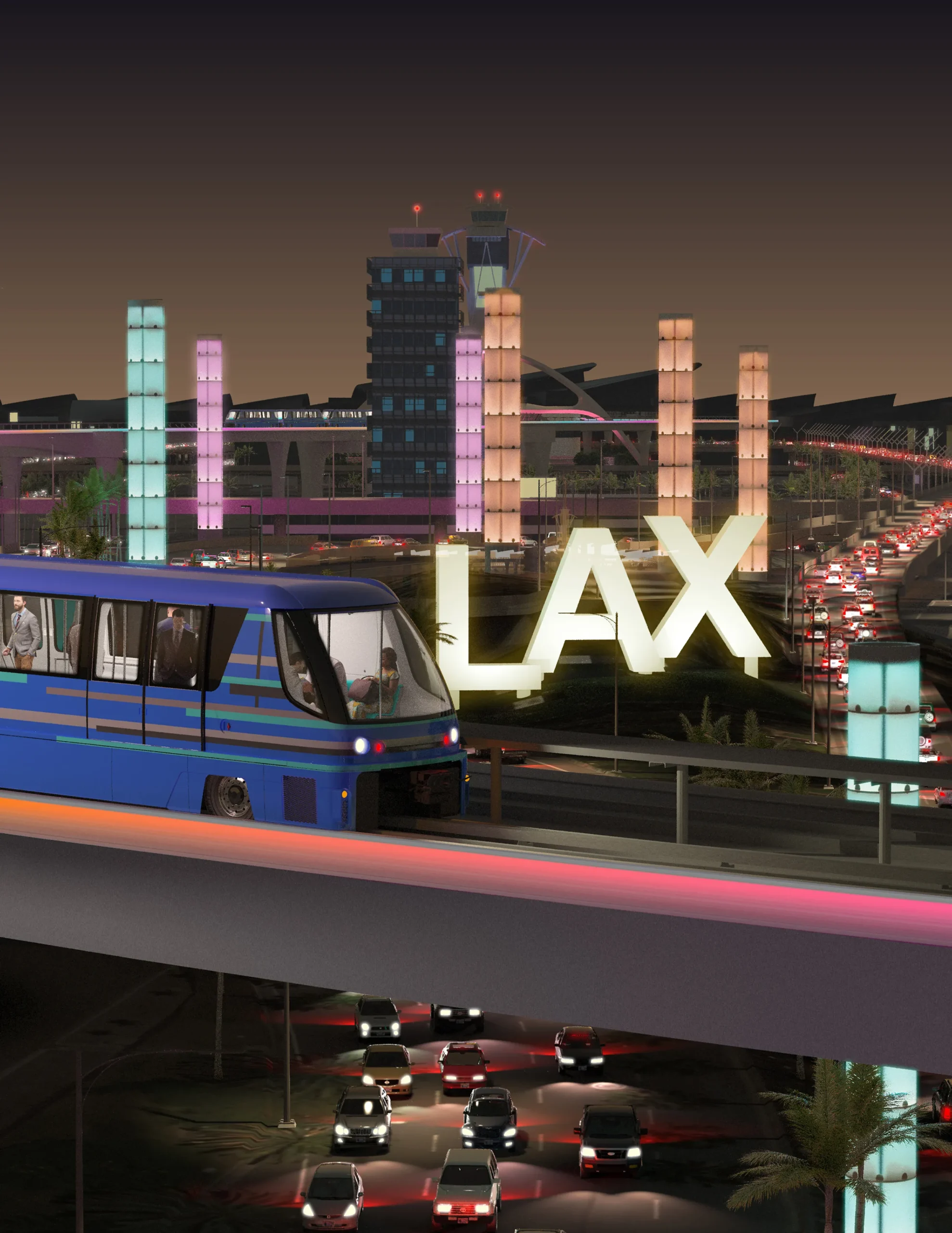 transportation infrastructure - access at LAX